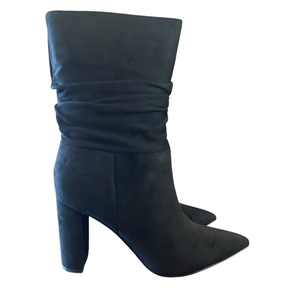 Nine West Shoes - Nine West Denner 2 Microsuede Covered Heel Mid-Calf Boots NWT Size 9